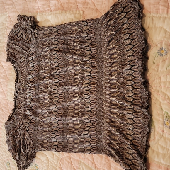 Peplum patterned knit top - Picture 1 of 3